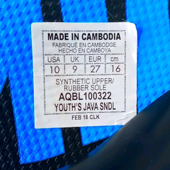 QuickSilver Youth Java Action Logo Flip Flop - Picture 10 of 13